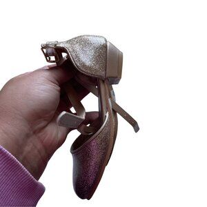 Disney Princess Gold Glitter Mary Jane Dress Shoes Toddler Size 9